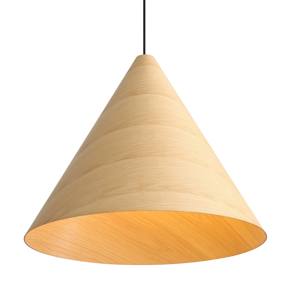 Golden Lighting Conique 3-light Pendant in Light Walnut